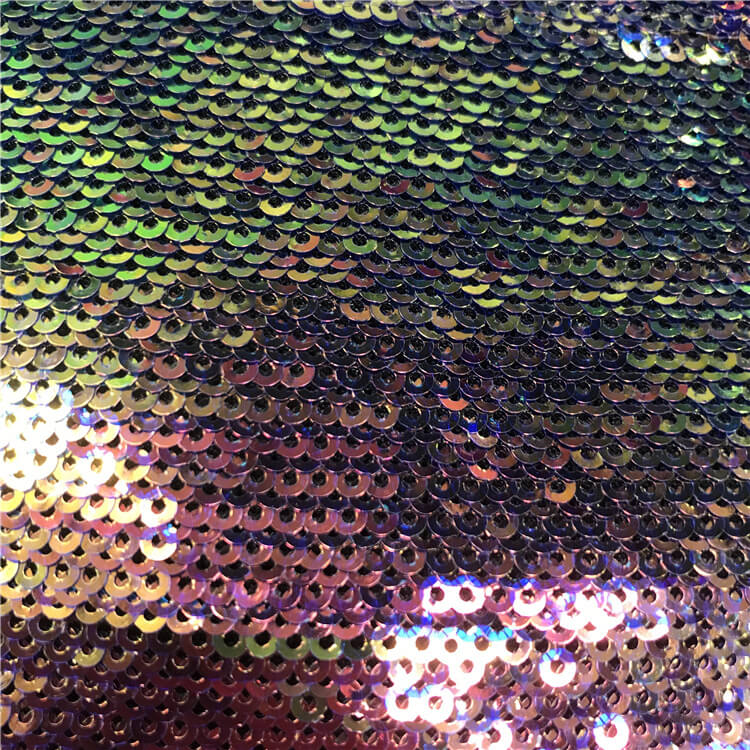 Sequin Evening Women's Polyester Embroidered Fabric for Women's Wear W 4